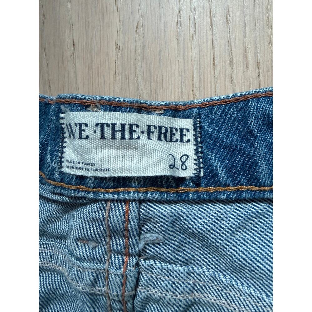 We The Free Good Luck Mid Rise Barrel Leg Jeans Size 28 - Picture 5 of 15